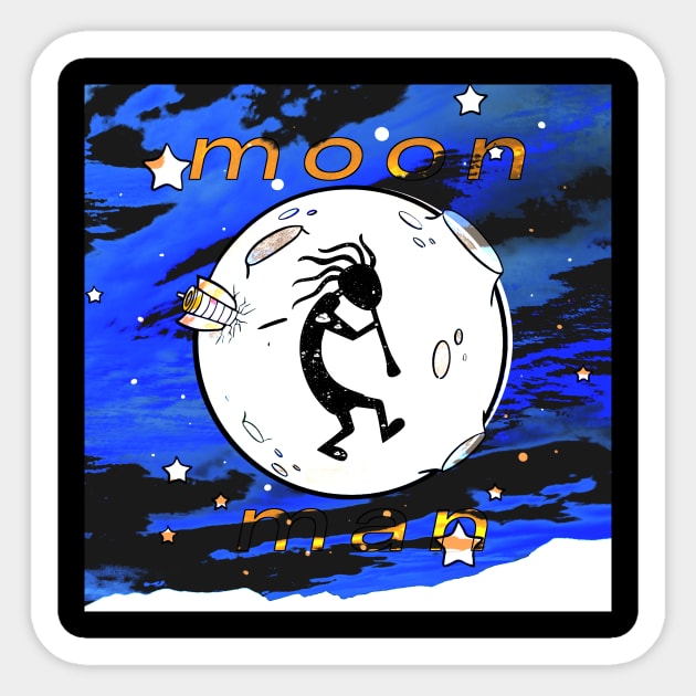 moon man Sticker by psanchez